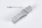 50pcs Silver Wooden Clothes Pins - Image 5
