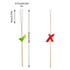 6 Inch Long Cotton Swabs of Medium and Large Pets Ears Cleaning or Makeup 200pcs - Image 3