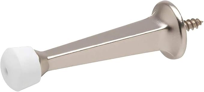 Liberty Premium Doorstop Metal Solid Rigid Door Stop Brushed 3" - Image 3
