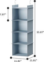 YOUDENOVA Hanging Closet Organizer, 4-Shelf Closet Hanging Shelves - Image 3