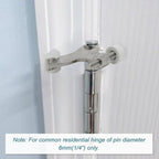 24 Pack Hinge Pin Brushed Nickel Door Stopper, Adjustable Heavy Duty Hinge Pin - Image 2