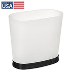 iDesign Slim Bathroom Trash Can, Small Plastic Garbage Can - Image 2