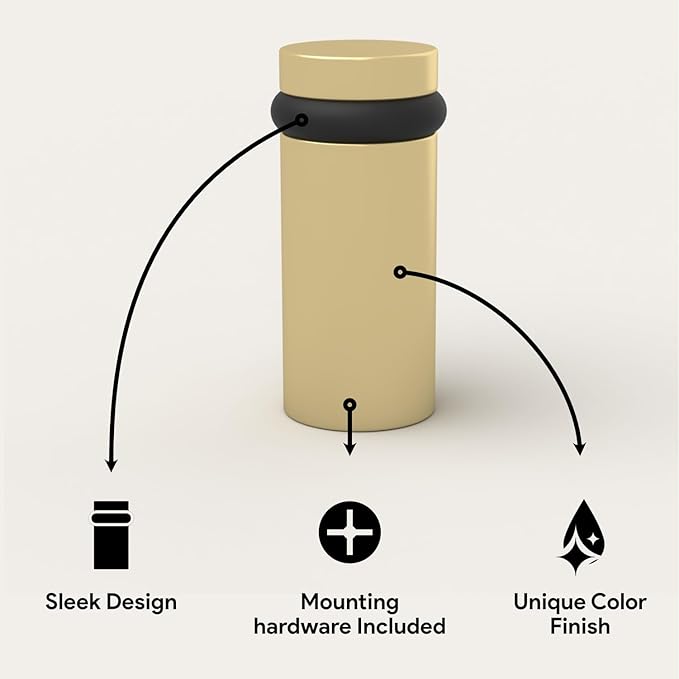 Mega Handles Floor Door Stopper, Quickly Installed Wall Protector, Wall - Image 5