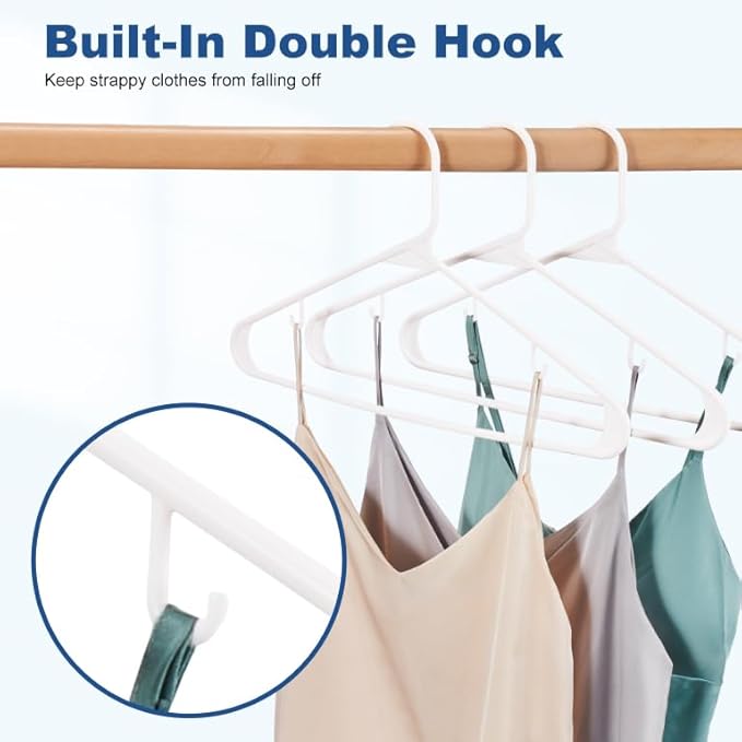 HOUSE DAY 200 Pack Plastic Clothes Hangers, Commercial Bulk Shipment - Image 4