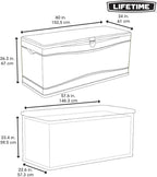 LIFETIME 60040 Deck Box, 130 Gallon, Desert Sand - Image 7