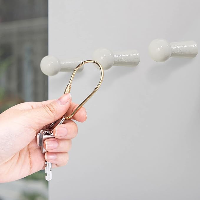 Screw-On Solid Wood Hook Coat Hook Towel Hook Shaker Pegs - Image 5