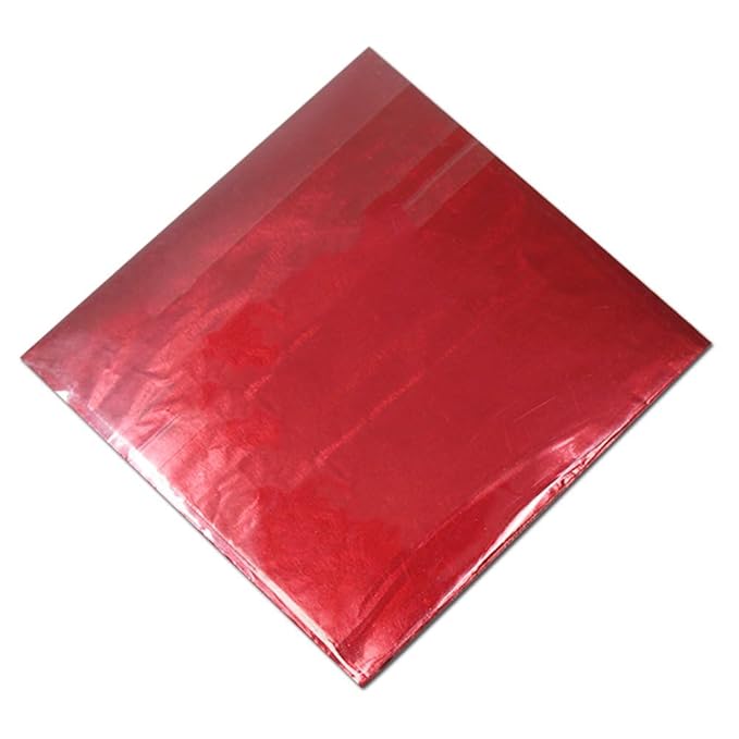 PABCK 500 Pcs 5 Colors Chocolate Candy Wrappers Aluminium Foil Wrapping Papers - Image 8