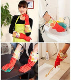 Home & Style 3 Pair Decorative Boutique Latex Cleaning Dishwashing Gloves - Image 5