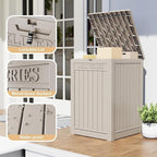 DRATO 48 Gallon Package Delivery Box, Large Lockable Storage Box, Double-Wall Resin Outdoor Package Delivery and Waterproof Deck Box for Porch, Patios（ Grey，48 Gallon） - Image 3