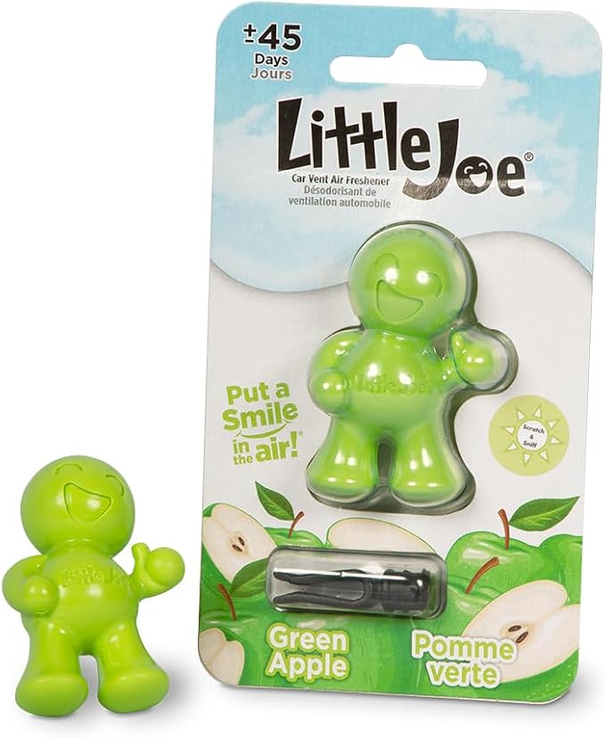 Little Joe 96416 Green Apple Scent Car Air Freshener A/C Vent Clip Uses - Image 3