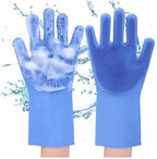 Silicone Dishwashing Gloves, Pet Grooming Rubber Scrubbing - Image 5