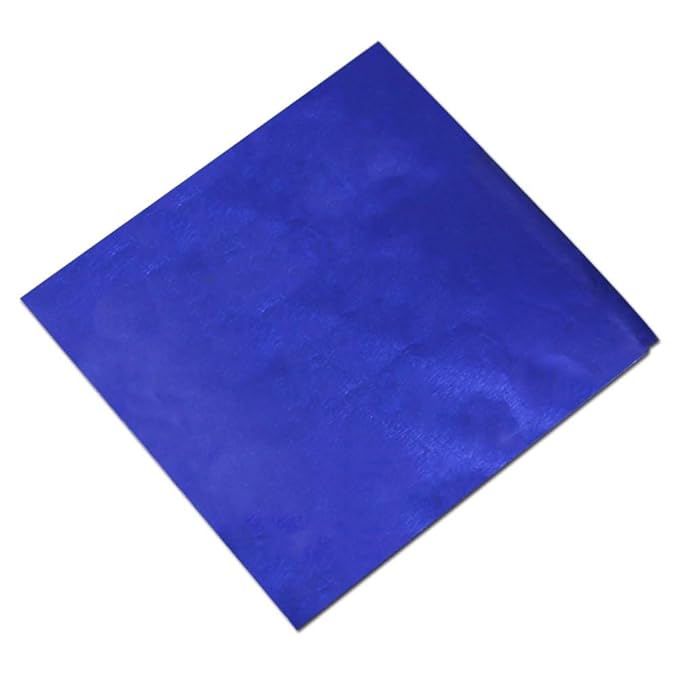 PABCK 500 Pcs 5 Colors Chocolate Candy Wrappers Aluminium Foil Wrapping Papers - Image 6