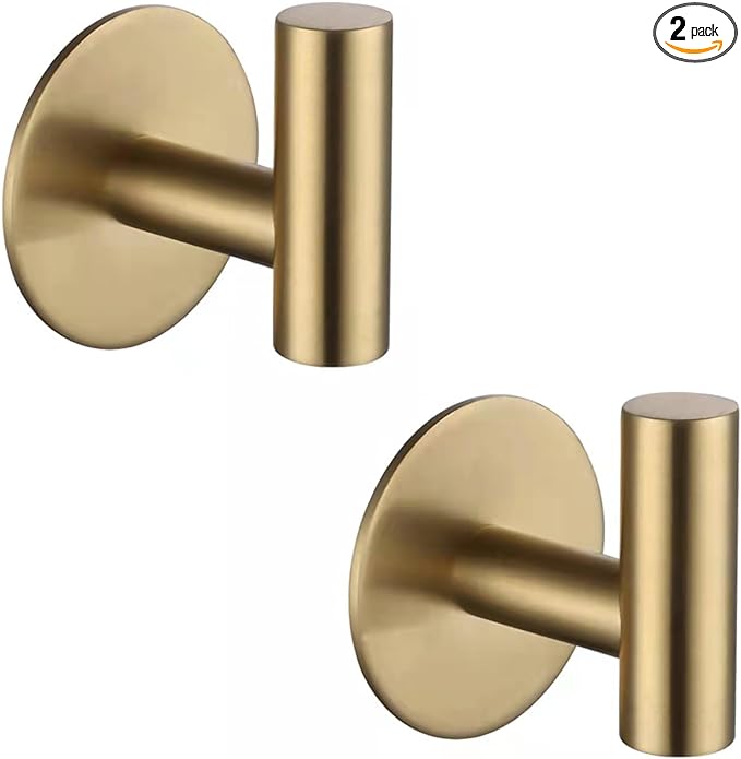 Self Adhesive Hooks 304 Stainless Steel Heavy Duty Hangers Without Nails by Zuvky