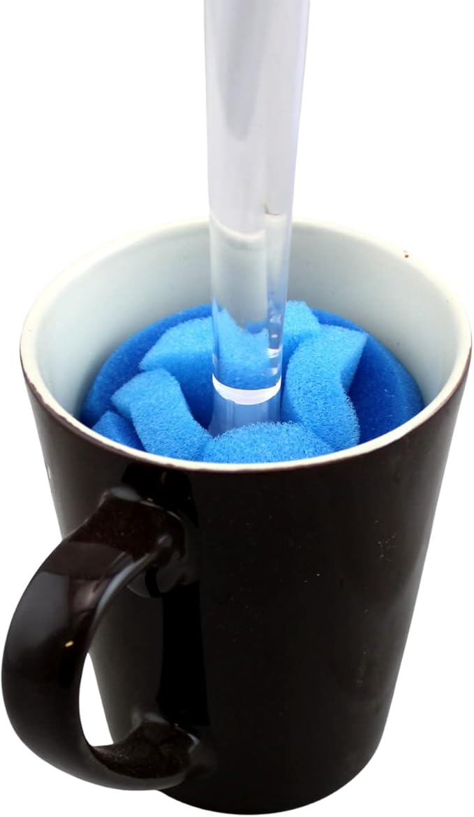 Soft Touch Kitchen Glassware Multi-Purpose Sponge Puff Dish Brush 11.5" - Image 4