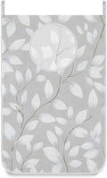 Grey Simple Leaves Hanging Laundry Hamper Door Hampers Bag Basket by Tatenale