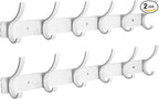 Coat Rack Wall Mounted, 6 Coat Hooks by ZGELIN