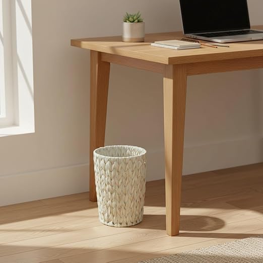 Wicker Trash Can, Bathroom Trash Can, Wicker Waste Basket - Image 3