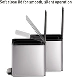 EKO 2 Pack Small Bathroom Trash Can - Image 3