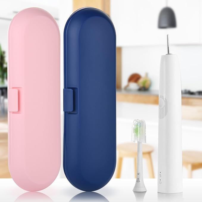 Cosmos Pack of 2 Plastic Travel Case Toothbrush Carrying Case Holder Container - Image 5