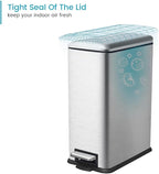 16.7L/ 4.4 Gallon Rectangular Slim Kitchen Trash Can - Image 8