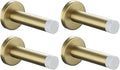 JQK Door Stopper Gold, 304 Stainless Steel Thicken 1mm Sound Dampening Door by Homeimprovement
