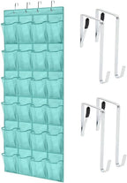 GORILLA GRIP Over the Door Shoe Organizer, 24 Large Breathable Mesh Pockets by GorillaGrip