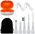 9 Pieces Hearing Aid Case Portable Storage Box by Aierting