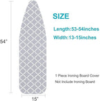 Ironing Board Cover and Pad Standard Size 15"x54", Resists Scorching and - Image 7