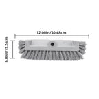 SPARTA Multi-Level Tile Scrub Brush 12" Wide Brush Head, Heavy-Duty Tile - Image 5