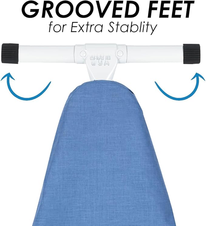 Full Size Ironing Board with Cover & Pad – USA-Made with Enhanced Grip Feet - Image 2