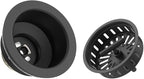 KONE Black Kitchen Sink Drain Matte Black Sink Strainer 3-1/2 Inch Drain - Image 4