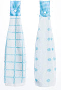 2 Pcs Kitchen Cotton Classical Striped Towel Absorbent Towel Hanging Towels by Vimeet
