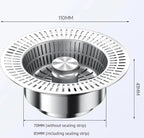 3 in 1 Kitchen Sink Drain Strainer, Universal Stainless Steel Kitchen Sink - Image 6
