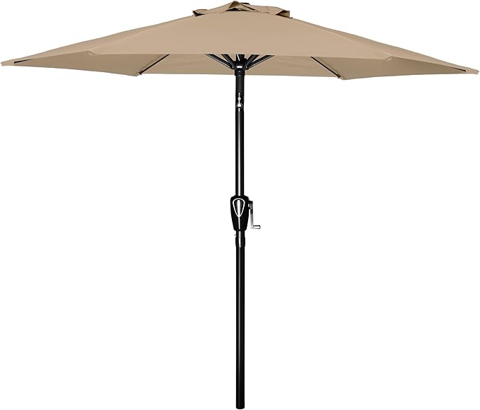 Simple Deluxe 9' Patio Umbrella Outdoor Table Market Yard Umbrella with Push Button Tilt/Crank by SimpleDeluxe