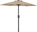 Simple Deluxe 9' Patio Umbrella Outdoor Table Market Yard Umbrella with Push Button Tilt/Crank by SimpleDeluxe