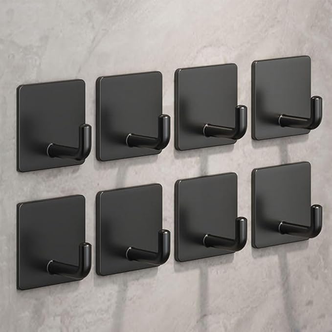 Adhesive Hooks for Hanging, Self-Adhesive Wall Hook for Key Hat Coat, No Drill - Image 8
