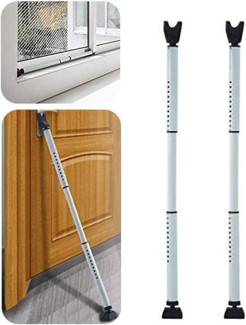 2 Pack 2-in-1 Door Security Bar & Sliding Patio 28″ Door Stopper Security by Prosecurloc