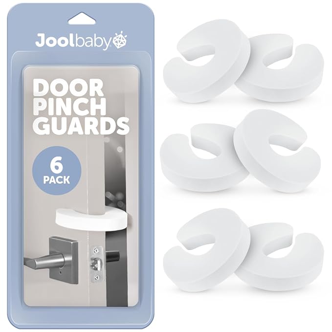 Jool Baby Door Pinch Guards – Slam Preventer – Babyproof Doors to Avoid Pinched by JoolBaby