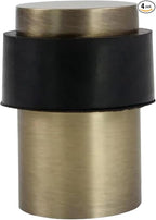 KHTUMEWARE 4 Pack 3 in Floor Door Stopper, Antique Bronze Brushed Door Stop by khtumeware