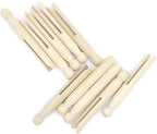 Hanobo 25 Pack Round Wooden Traditional Clothespins - Image 3