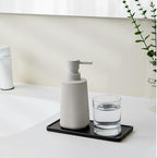 Small Soap Dispenser for Bathroom and Kitchen, Modern Farmhouse Striped Style - Image 2