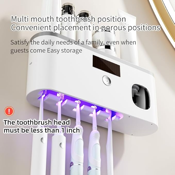 Toothbrush Holders for Bathrooms, Toothbrush Holder Wall Mounted - Image 2