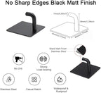 Adhesive Hooks for Hanging, Self-Adhesive Wall Hook for Key Hat Coat, No Drill - Image 4