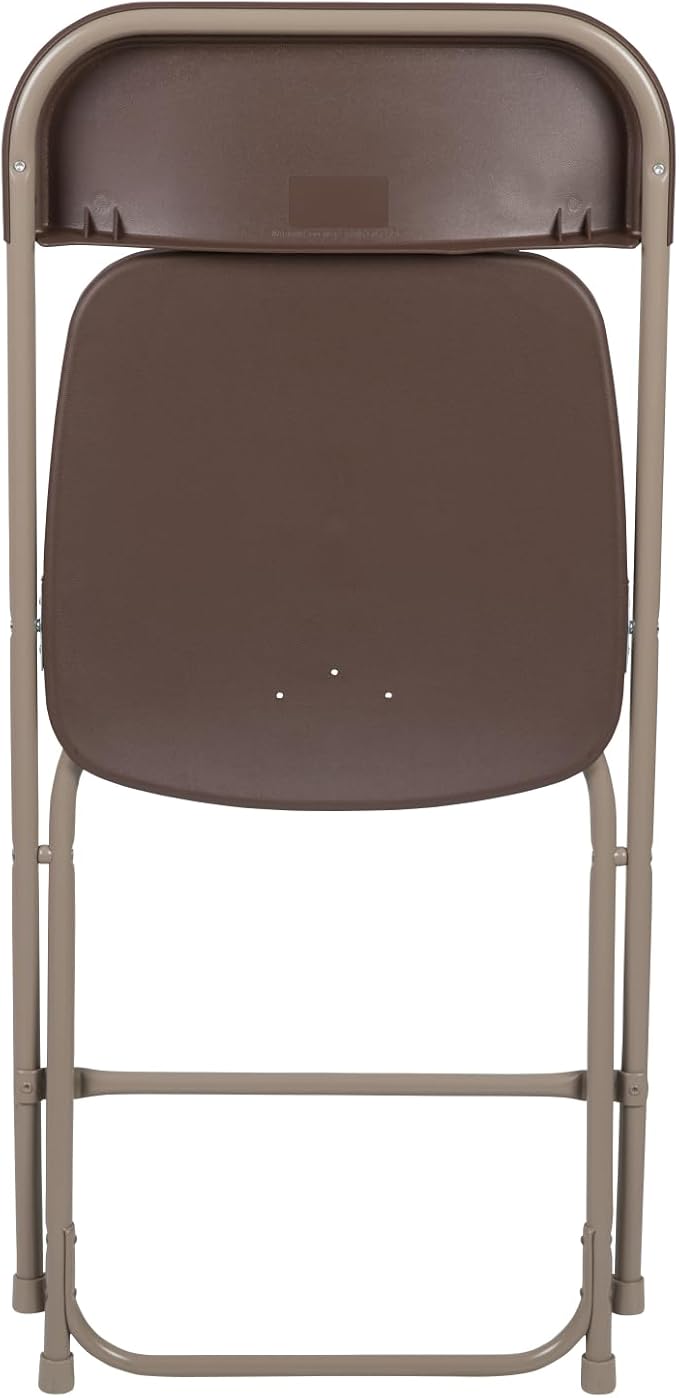 Flash Furniture Hercules Series Plastic Folding Chair - Brown - 6 Pack 650LB Weight Capacity Comfortable Event Chair-Lightweight Folding Chair - Image 14