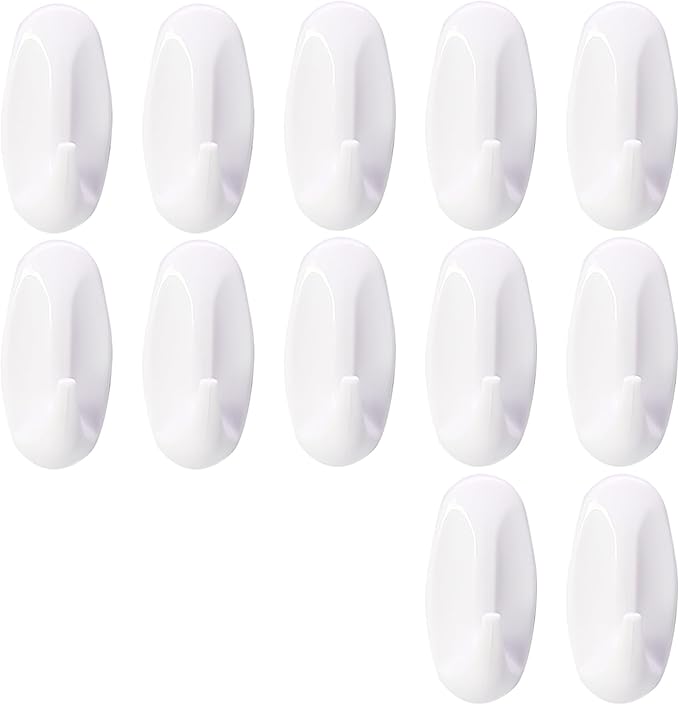 12 Pack Small Utility Hooks, Holds up to 1.5 lb, Damage Free Hanging Hooks - Image 7