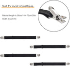 4Pcs Adjustable Bed Sheet Straps Clips, Elastic Mattress Sheet Fasteners Holder - Image 4