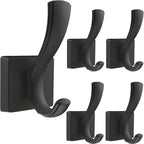 Black Towel Hooks Coat Hook, Towels Robe Holder by TOFIIGREM