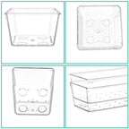 Clear Plastic Drawer Organizers Set of 45 Vanity Organizers Stackable Storage - Image 7