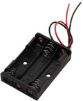 6 Pieces 3 Slots x 1.5V AAA Battery Case Holder Battery Spring Clip Storage Box by Onwon
