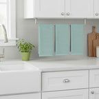 Seafoam Light Sage Aqua Mineral Green Kitchen Hand Dish Towels: Oversized 28" x - Image 2